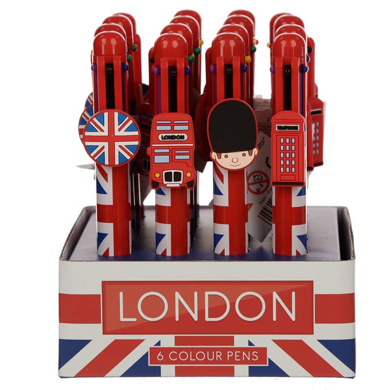 2048 Union Jack Multi Colour Pen (6 Colours) £2.50