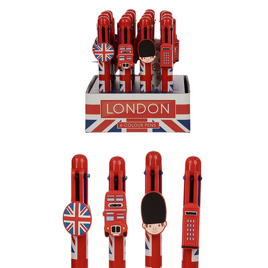 2048 Union Jack Multi Colour Pen (6 Colours) £2.50