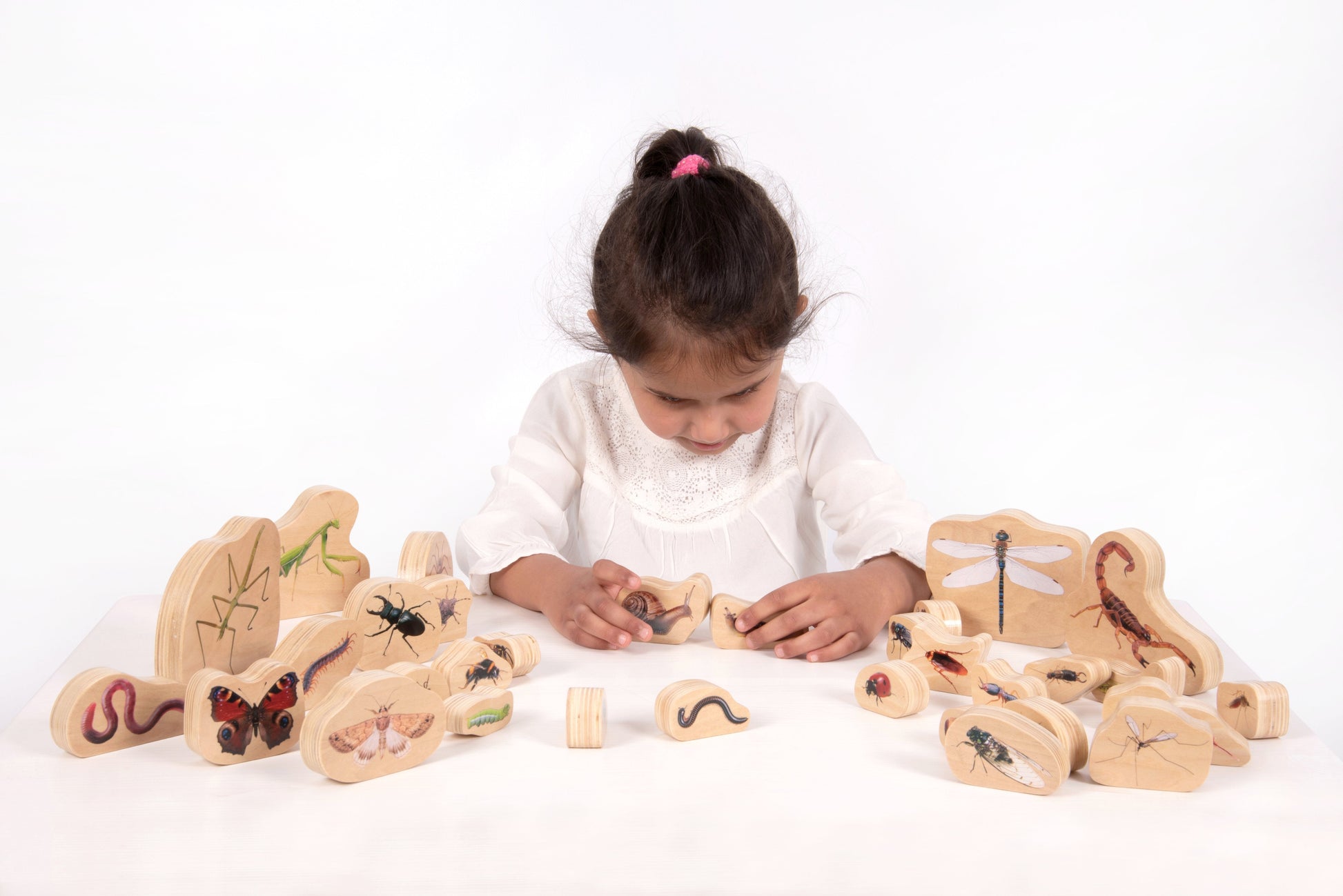 Mini Beast Wooden Blocks - 33 Pieces - Daily Mind