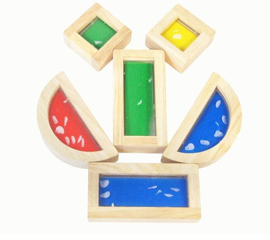 Sensory Wooden Block with Shell Inside - 8 Pieces - Daily Mind