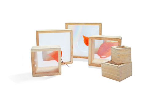 Sensory Wooden Magnifier Blocks - 8 Pieces - Daily Mind